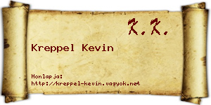 Kreppel Kevin névjegykártya